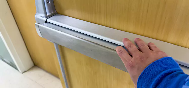 Installing a Push Bar on a Door Makakilo